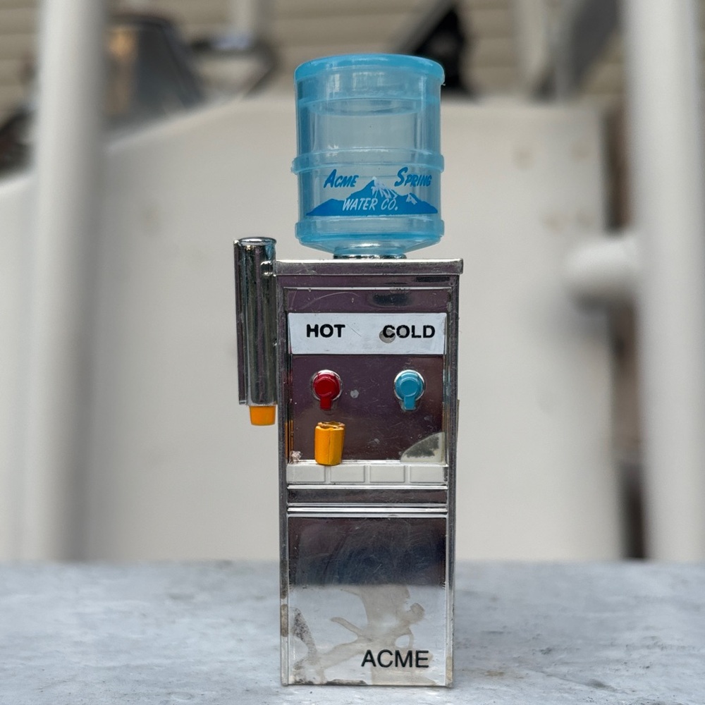ACME Silver Mini Water Cooler with Blue Jug Magnet